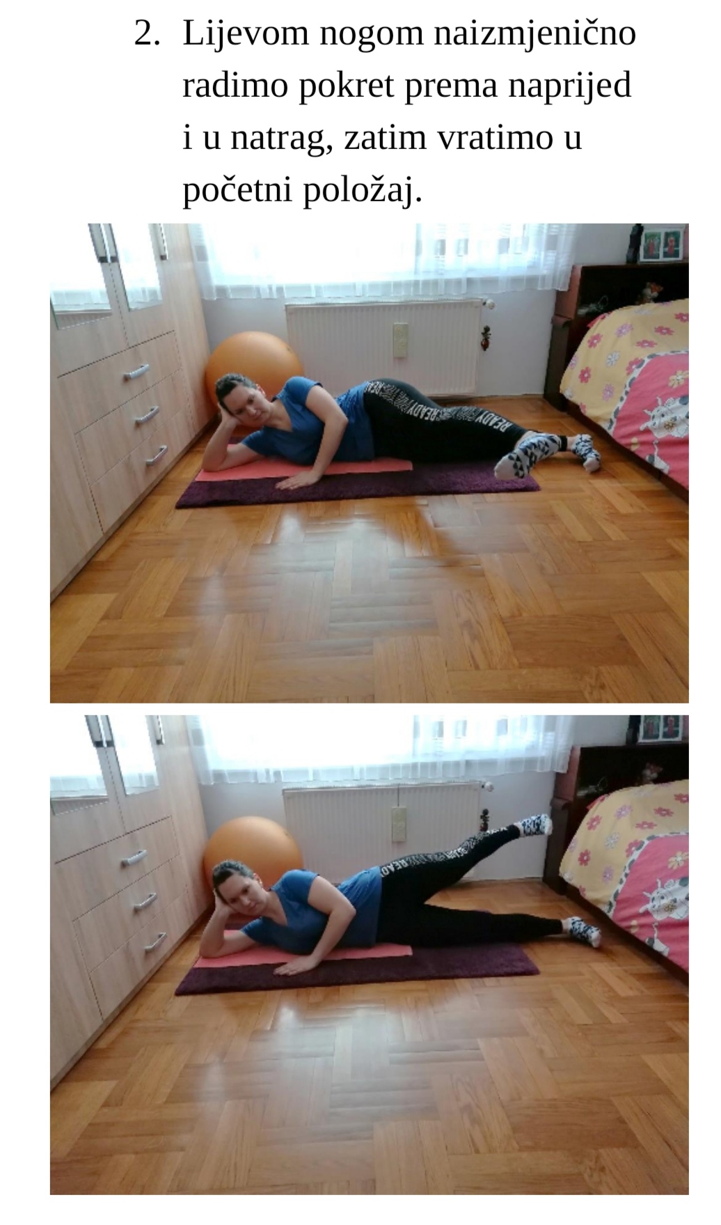Vježba 2 za donje ekstremitete - korak 2