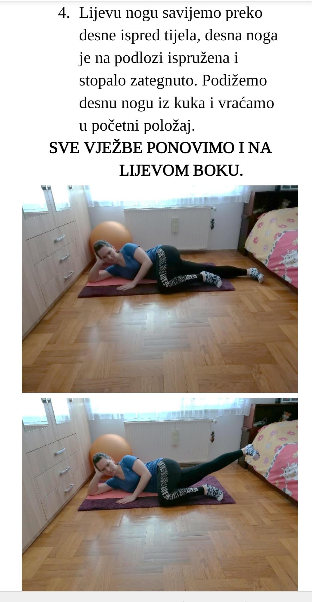 Vježba 2 za donje ekstremitete - korak 4