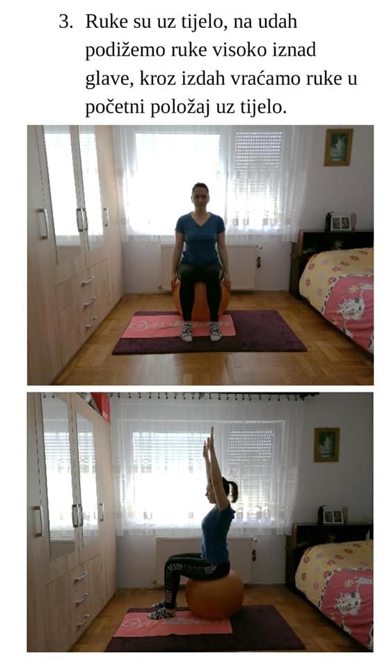 Vježbe disanja na lopti 3