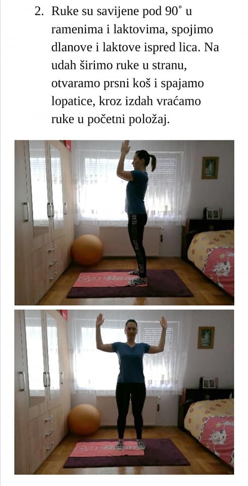 Vježba disanja korak 2