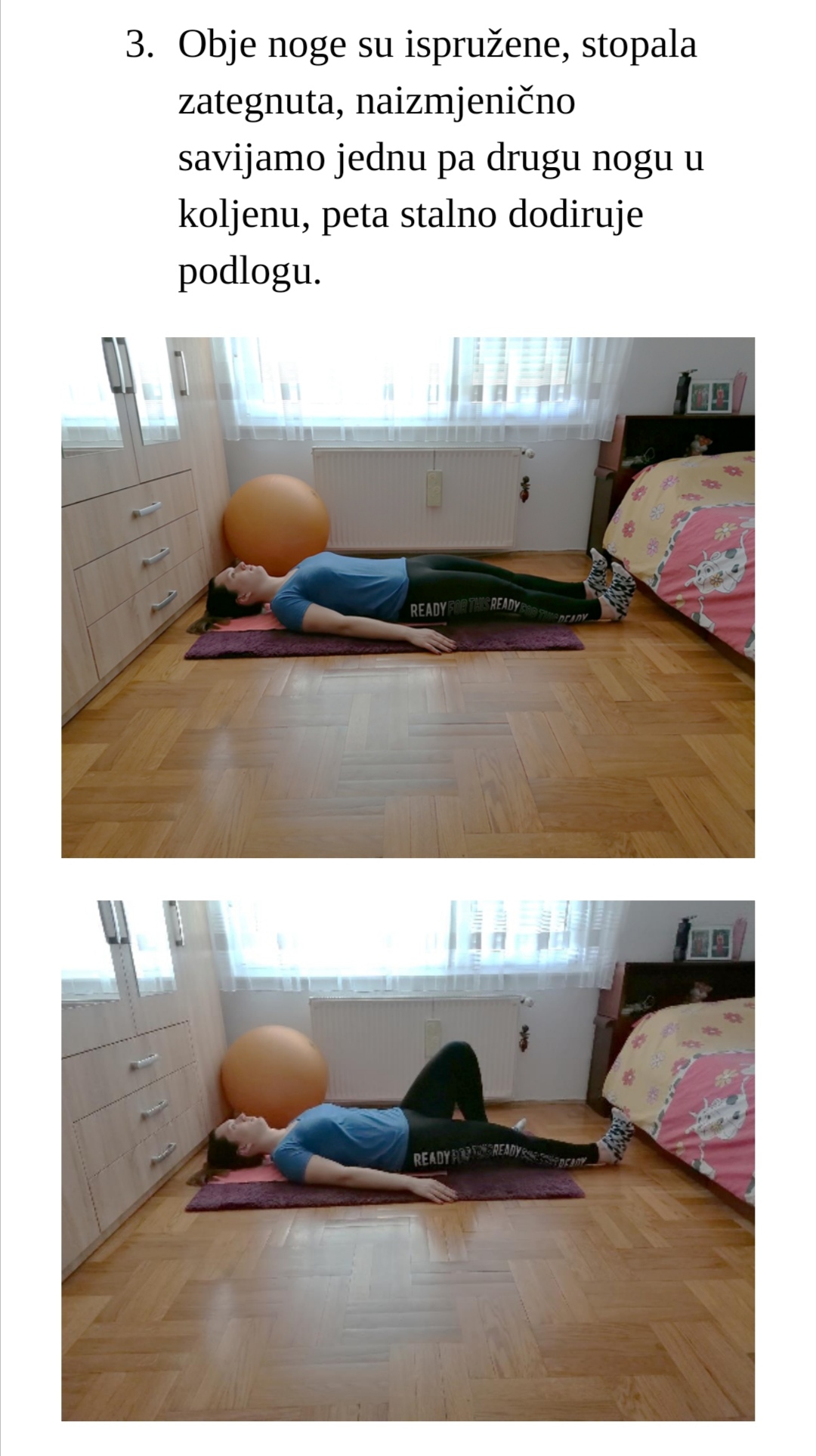 Vježba 1 za donje ekstremitete - korak 3
