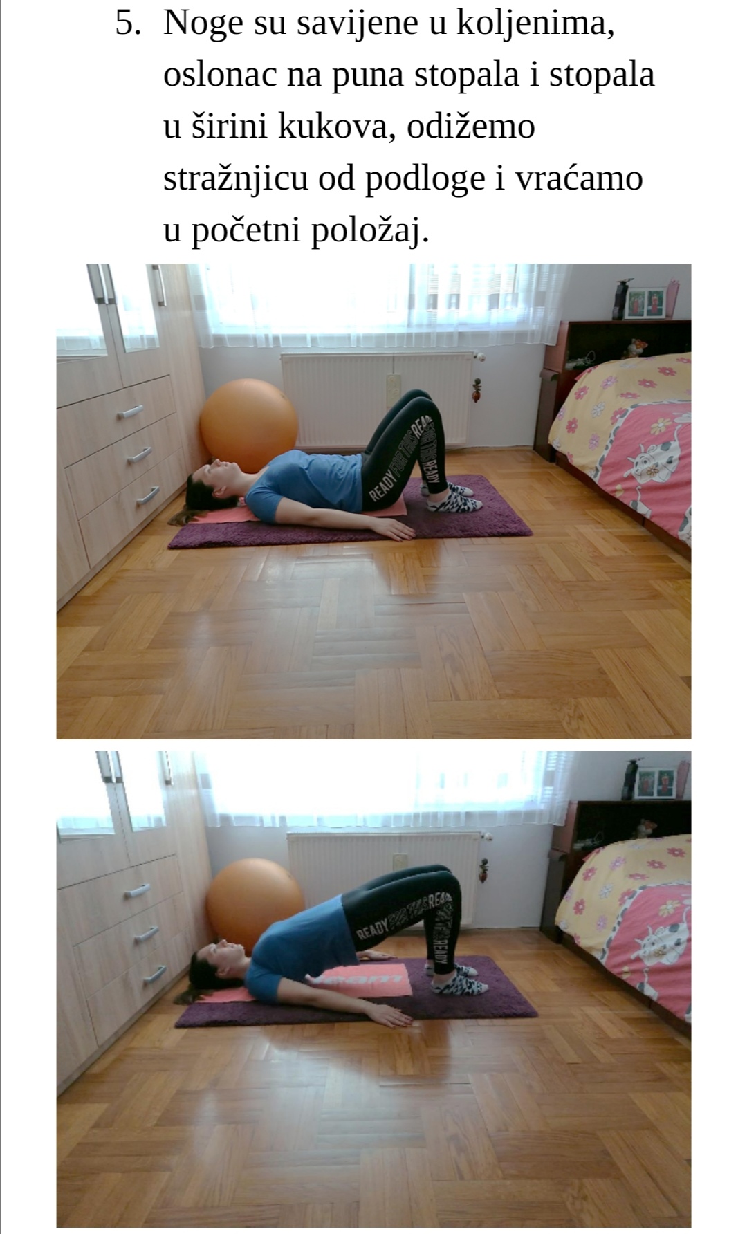 Vježba 1 za donje ekstremitete - korak 5