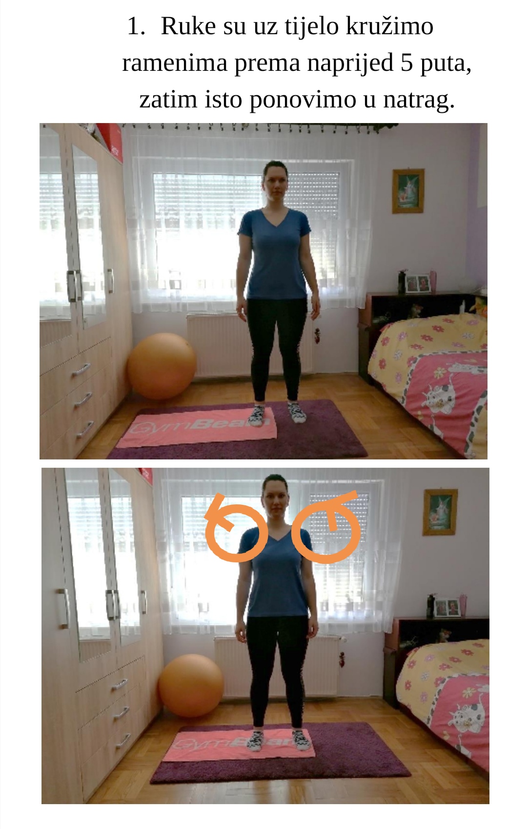 Vježbe za gornje ekstremitete korak 1