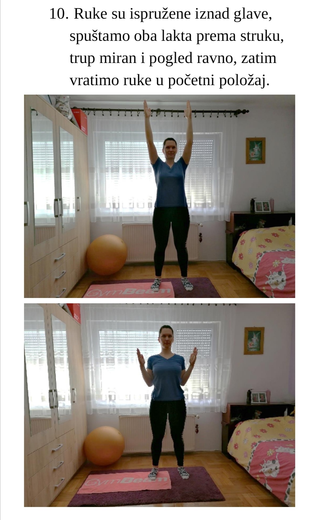Vježbe za gornje ekstremitete korak 10