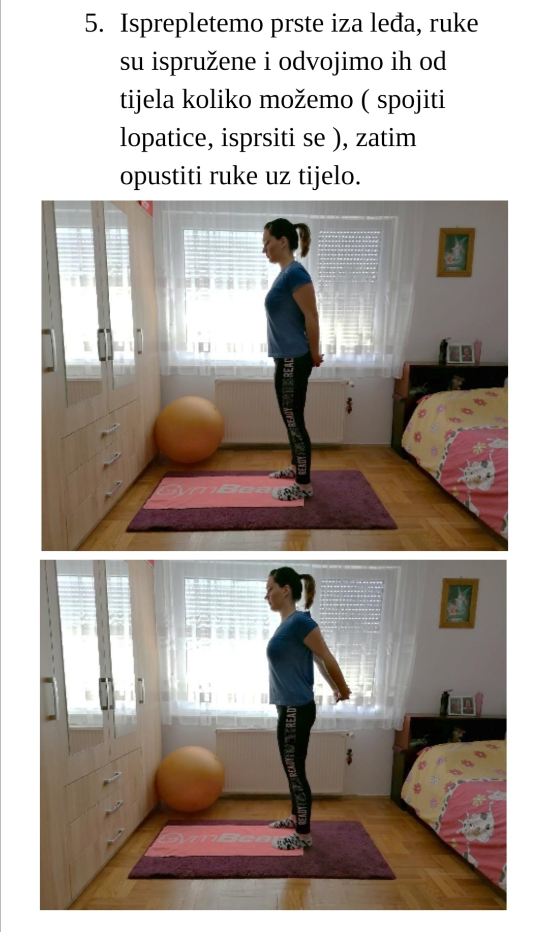 Vježbe za gornje ekstremitete korak 5
