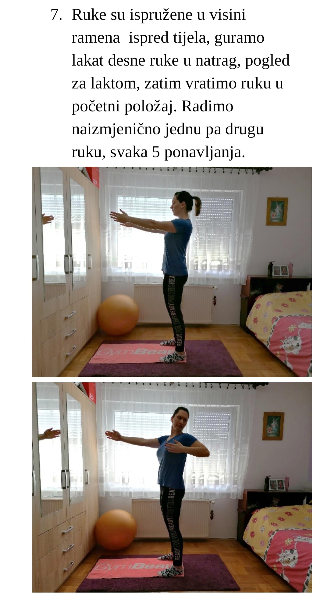 Vježbe za gornje ekstremitete korak 7