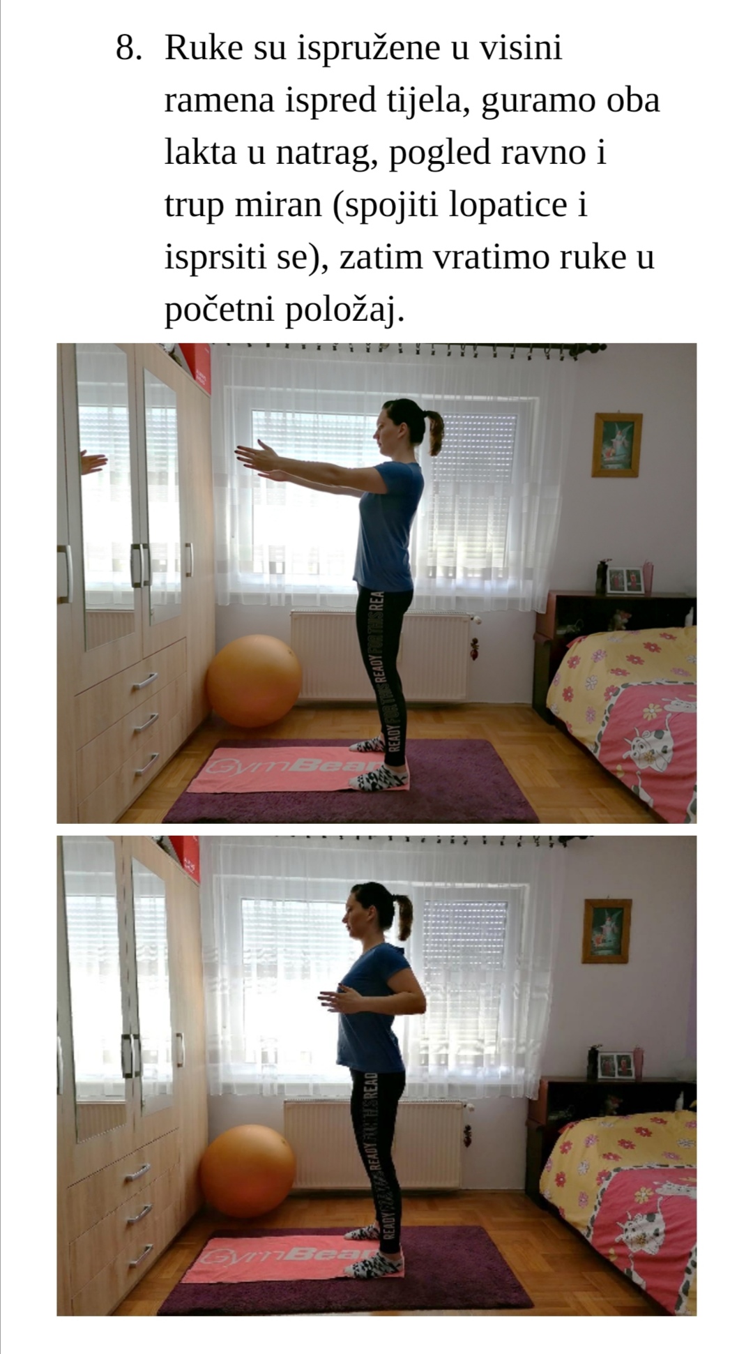 Vježbe za gornje ekstremitete korak 8