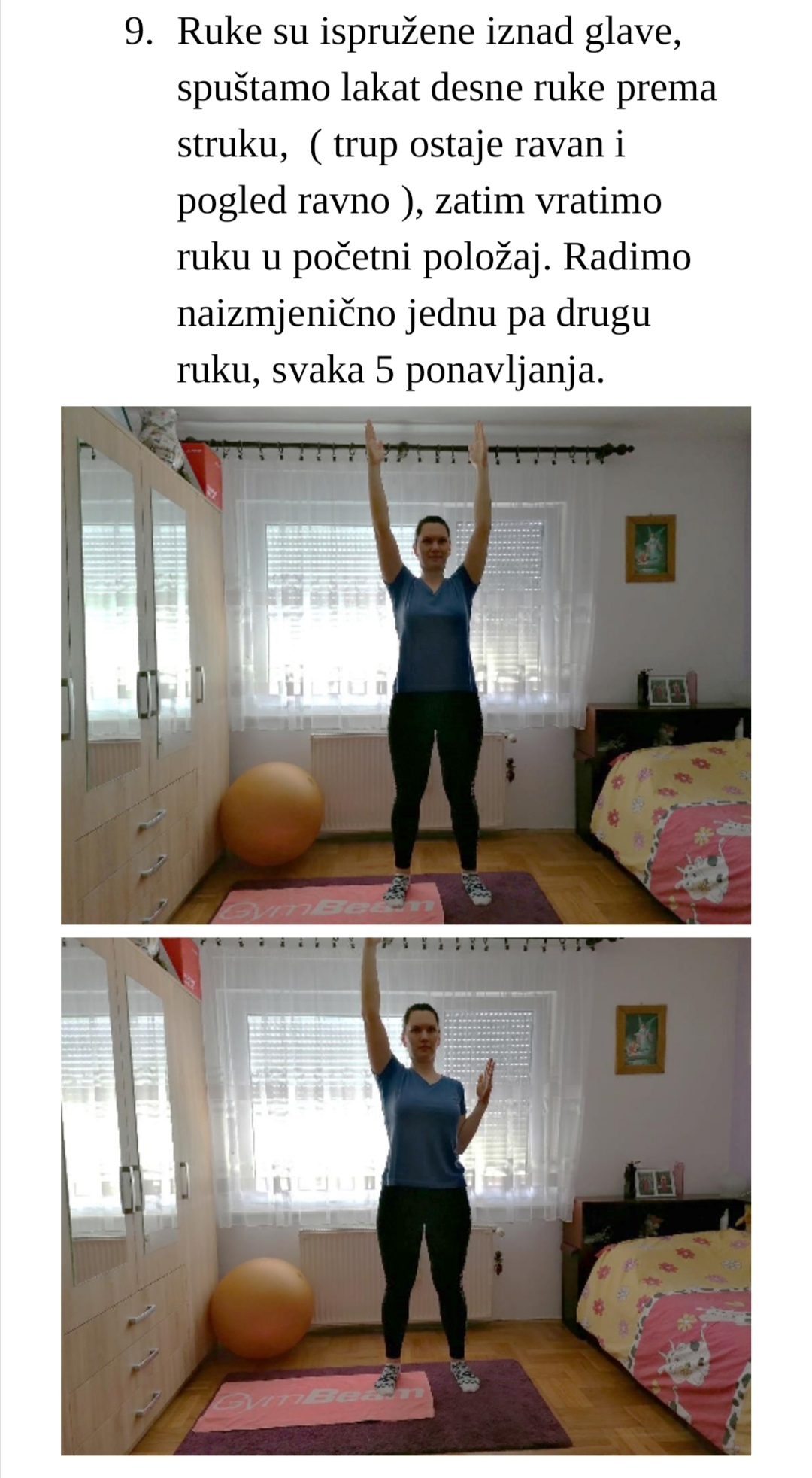 Vježbe za gornje ekstremitete korak 9