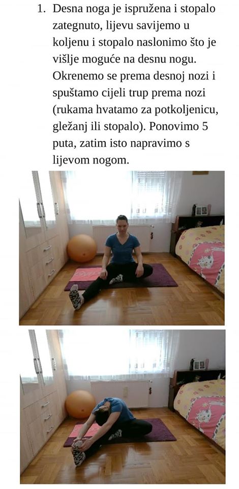 Vježba 1 istezanje - korak 1