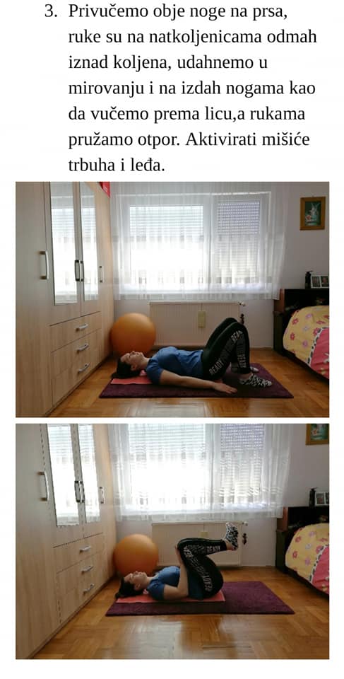 Vježba 1 za mišiće trbuha i leđa - korak 3