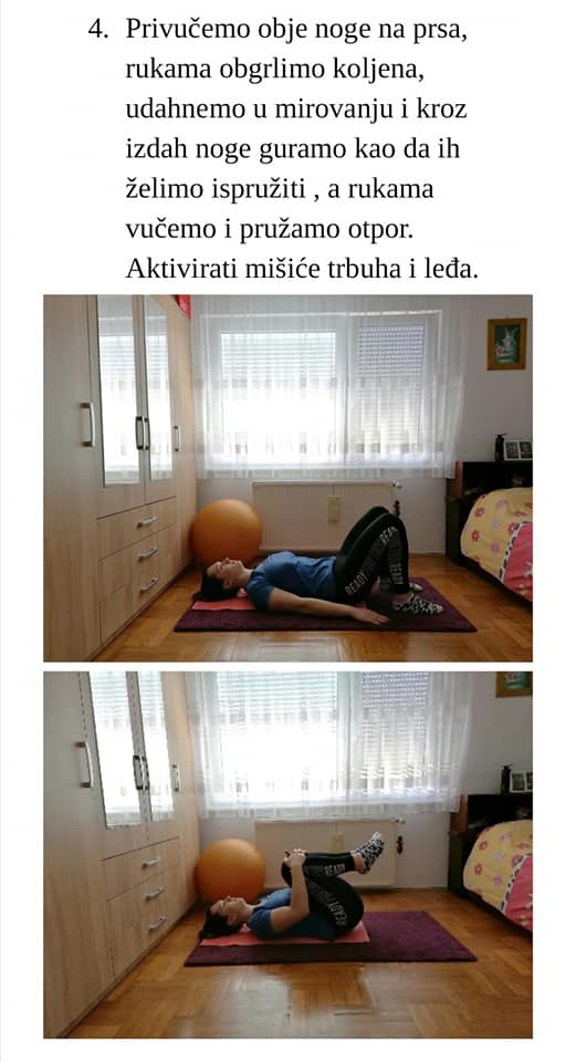 Vježba 1 za mišiće trbuha i leđa - korak 4